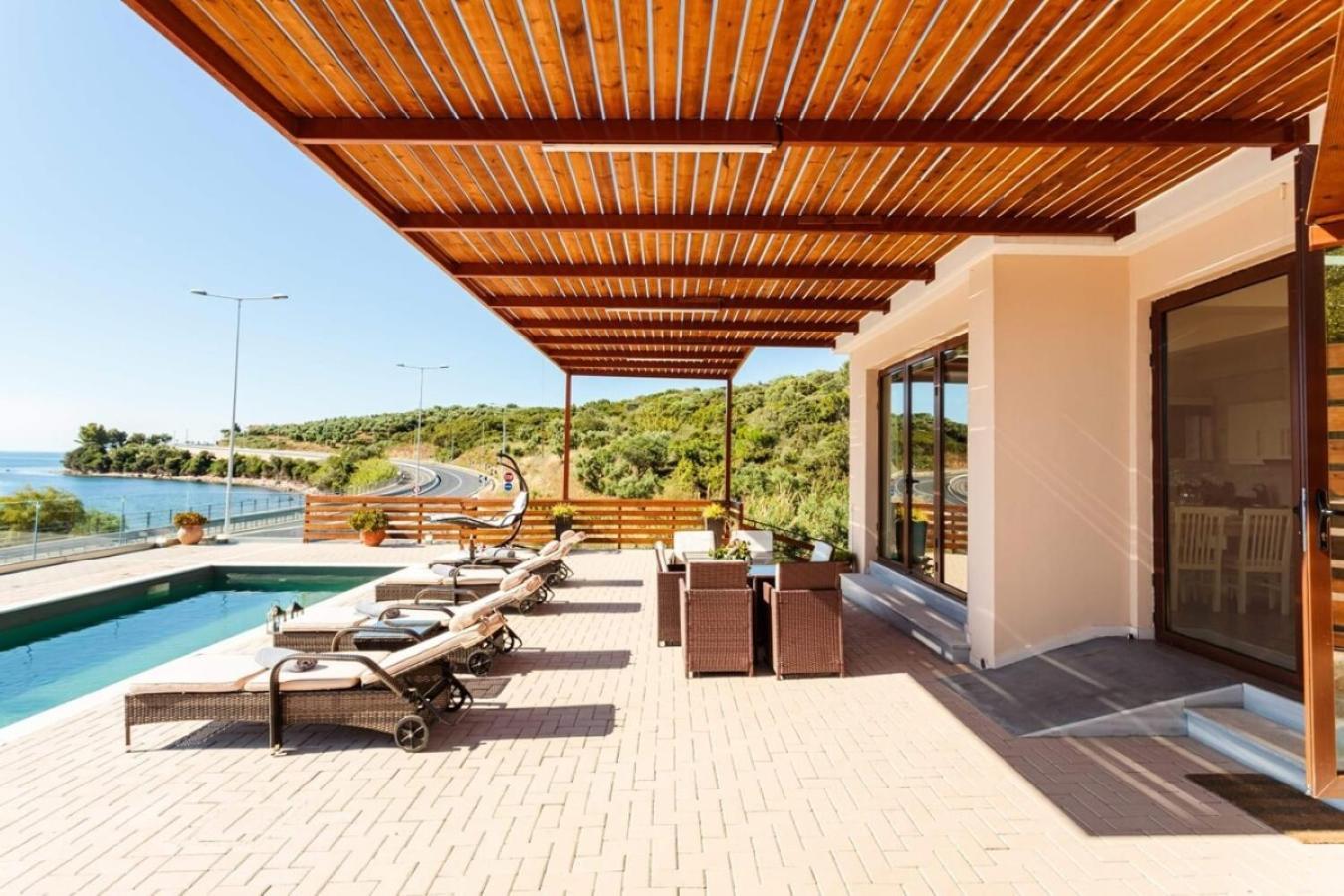 Seaside Summer Bliss - Aurora Luxury Pool Paradise Petalídhion Exterior foto